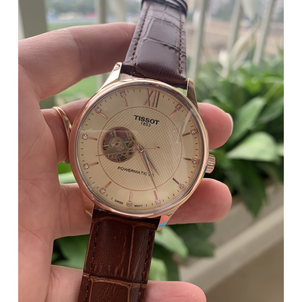 Đồng Hồ Nam TIS.SOT Dây Da (Nâu) Máy Cơ Cao Cấp