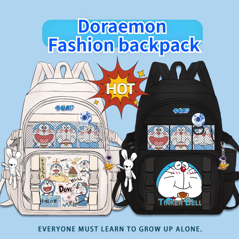 Ba Lô Đi Học In Hình Doraemon Dễ Thương Cho Bé