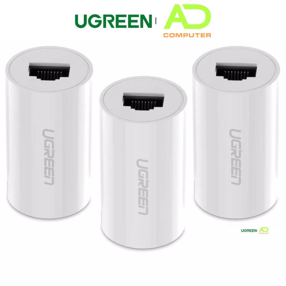 Đầu nối mạng RJ 45 cái sang cái thiết kế đẹp mắt UGREEN 20391 (trắng)