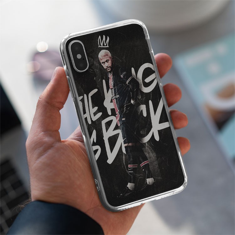 Ốp lưng Neymar Jr  The King is Back cho Iphone 5 6 7 8 Plus 11 12 Pro Max X Xr FOO20210092