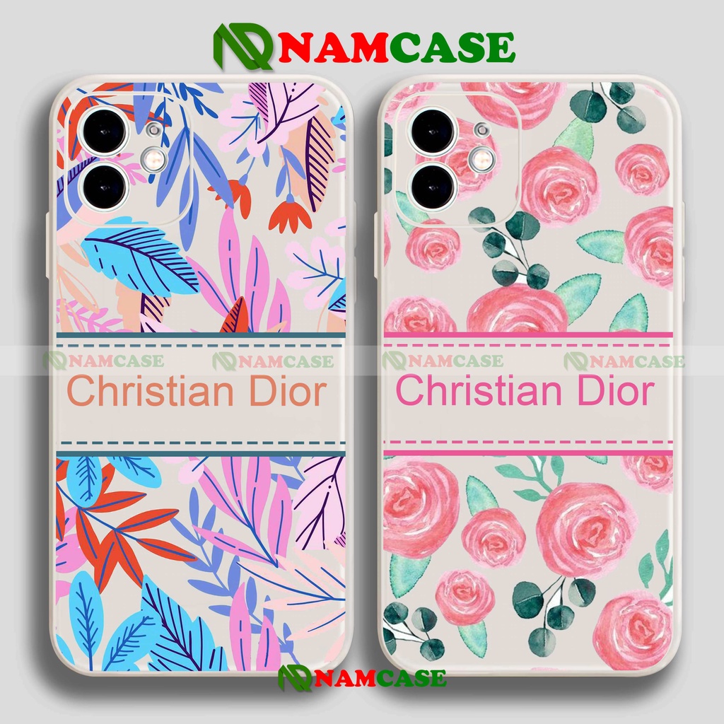 Ốp lưng iPhone Dior cạnh viền vuông silicon dẻo cho iphone 6/6s/7/8/X/XS/XR/11/12/13 Pro Plus Max cute đẹp dễ thương