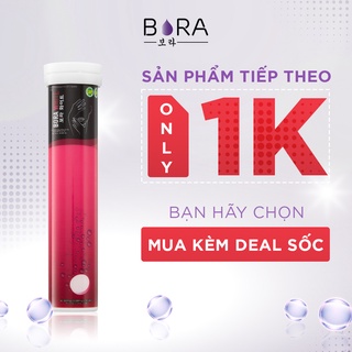 Viên sủi trắng da Bora White mờ nám giúp làn da trắng hồng rạng rỡ lọ 20 viên