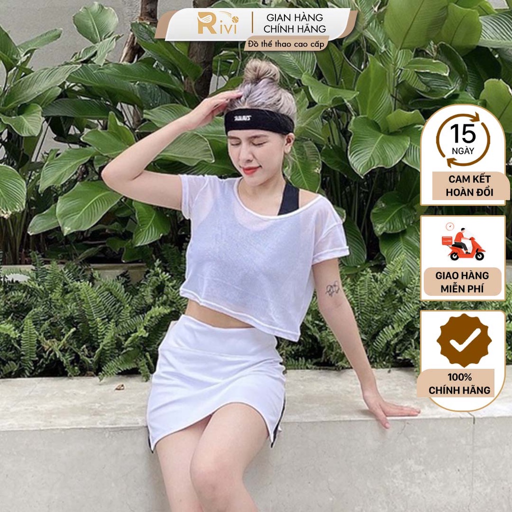 Áo Tank Top Thể Thao Nữ Vải Lưới Co Giãn Thoáng Mát - 678001