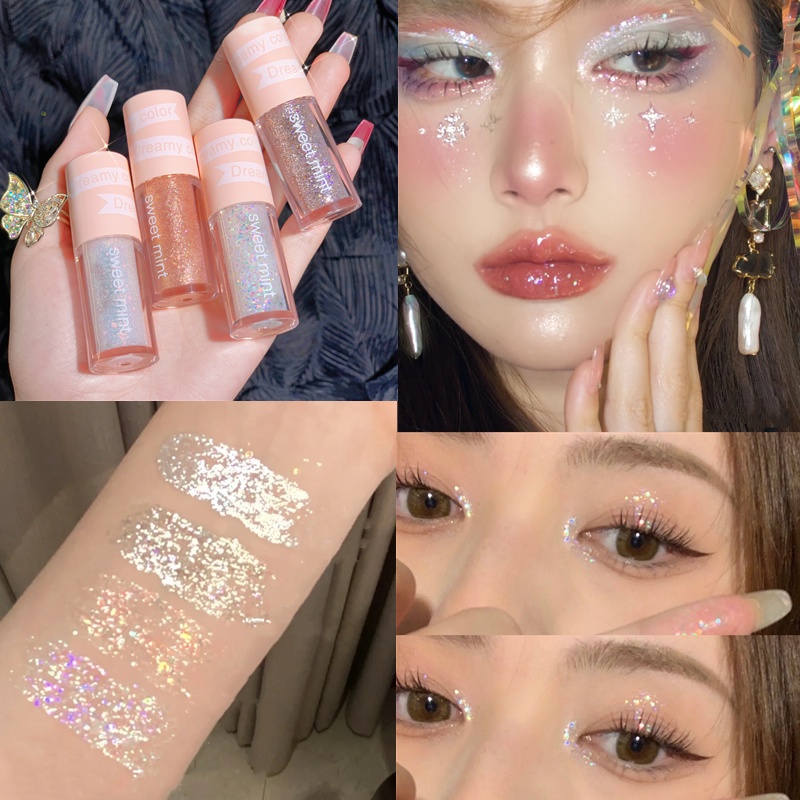 SWEET MINT® Phấn mắt dạng lỏng 4 màu tùy chọn ngọt ngào xinh xắn