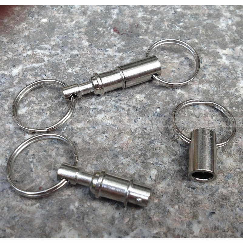 Detachable Keyring Keychain Removable Key Holder Ring Split Metal Keyfob New