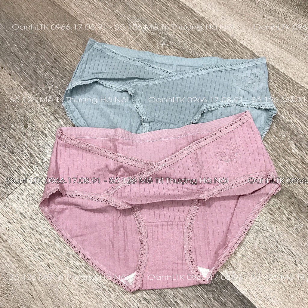 Quần lót bầu cạp chéo - Quần chip bầu chất cotton  co gãn thoải mái