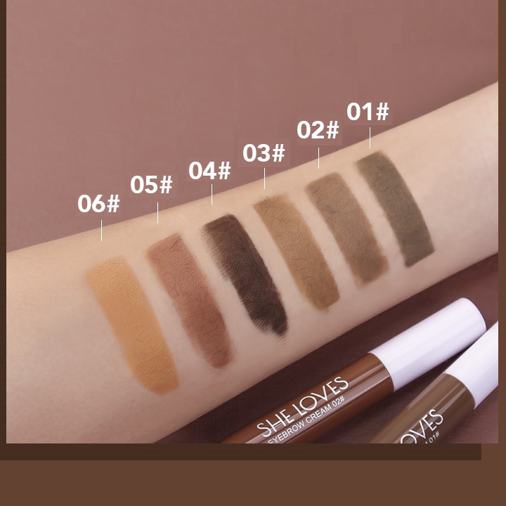 Mascara lông mày SHE LOVES  chống nước không lem bền màu Nature Naked Feeling Eyebrow Cream Sheloves SHEL13 | BigBuy360 - bigbuy360.vn