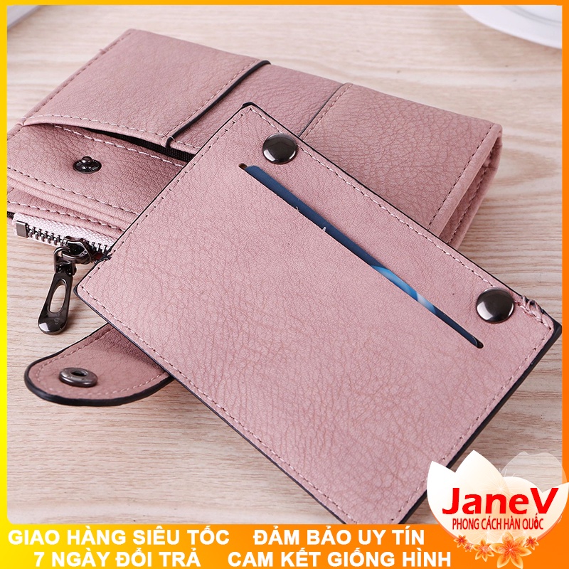 Ví Nữ Mini Ngắn Cầm Tay Cao Cấp Sang Trọng Phong Cách Hàn Quốc TVNN331