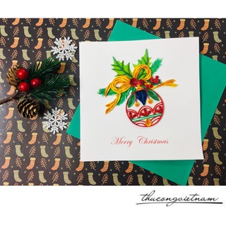 Thiệp Quilling Giáng Sinh