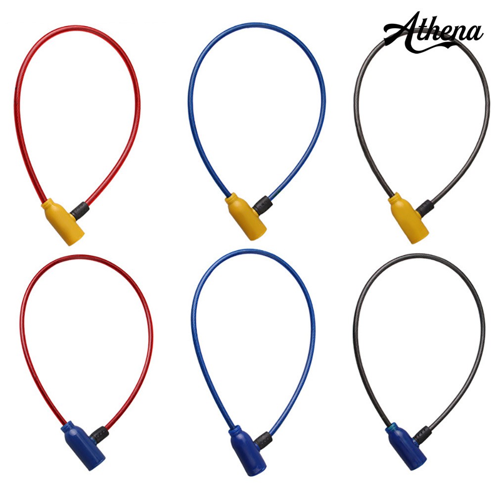 Ổ Khóa Dây Thép An Toàn Chống Trộm Cho Xe Đạp Kèm 2 Chìa Khóa