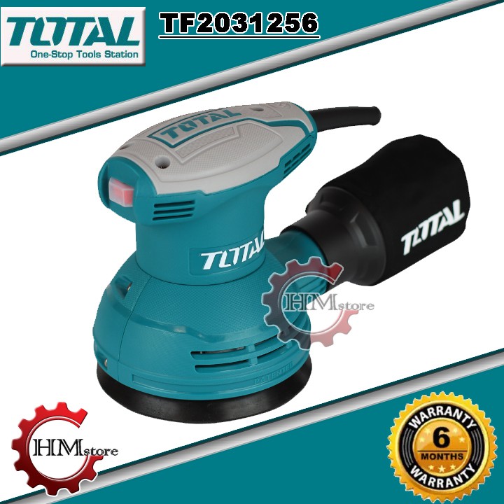 [TOTAL C/hãng] Máy chà nhám tròn TOTAL TF2031256 320w - Chà nhám gỗ bảo hành 6 tháng