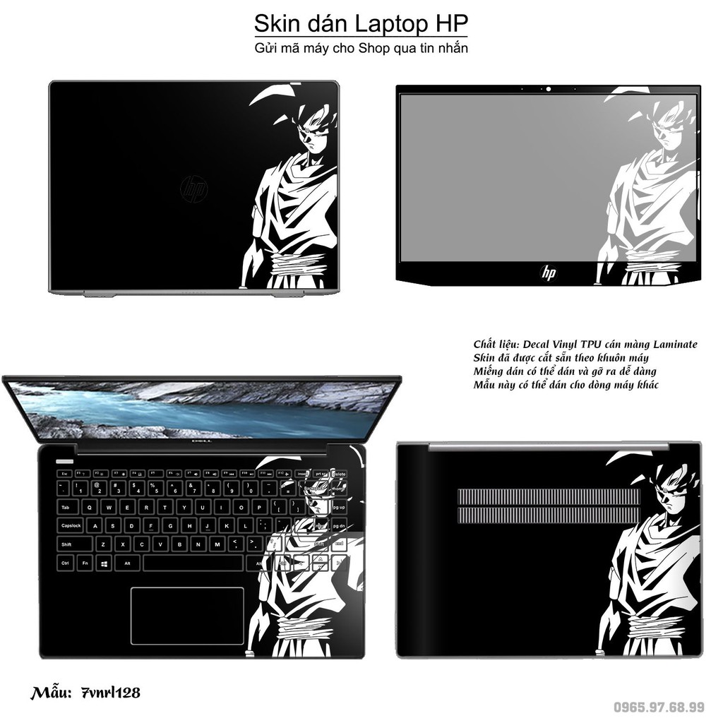 Skin dán Laptop HP in hình Dragon Ball _nhiều mẫu 2 (inbox mã máy cho Shop)