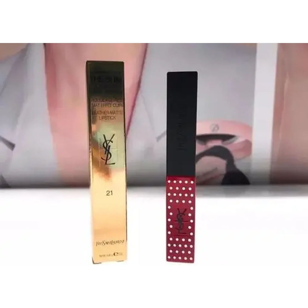 Ysl (Hàng Mới Về) Son Môi Saint Laurent Ống Nhôm Mỏng Phiên Bản Giới Hạn # 21