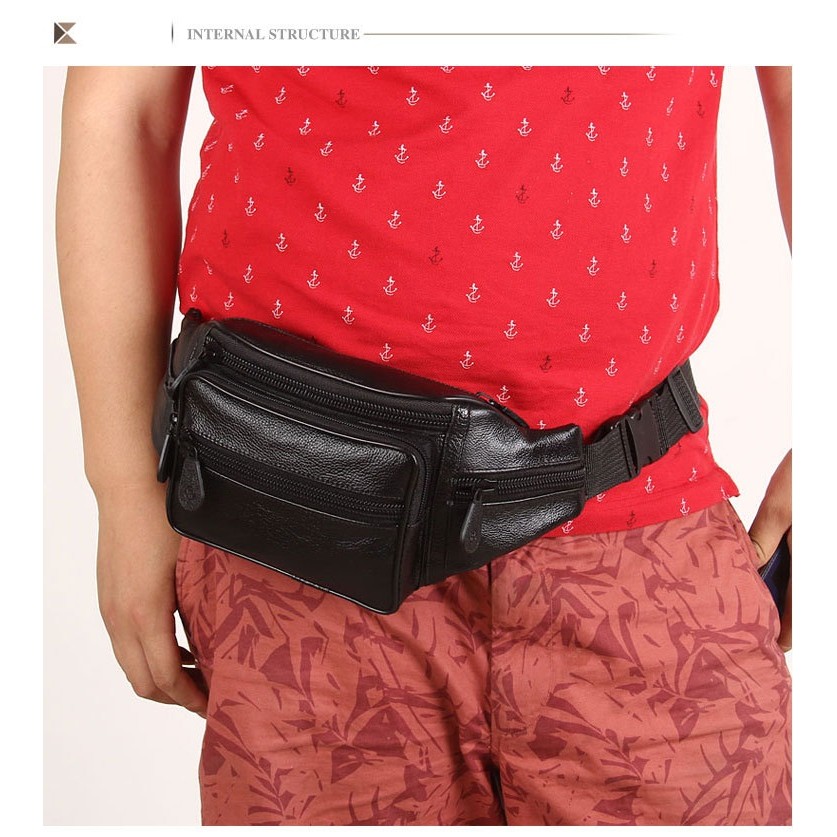 Túi bao tử,đeo bụng DA NHIỀU NGĂN thể thao - K15 | BigBuy360 - bigbuy360.vn