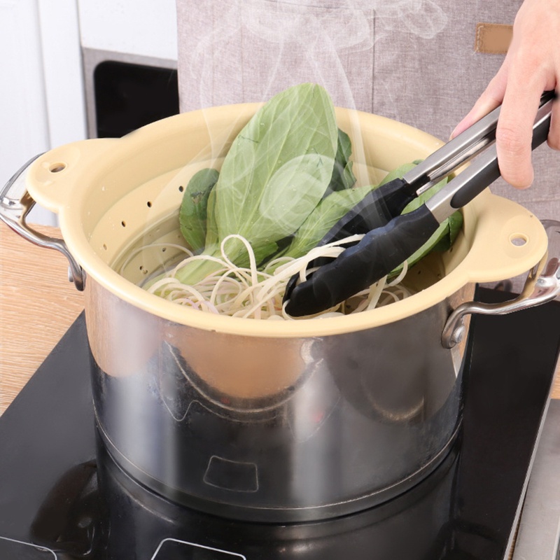 Rổ Rửa Rau Củ Quả Bằng Silicone Siêu Gấp Gọn Tiện Lợi