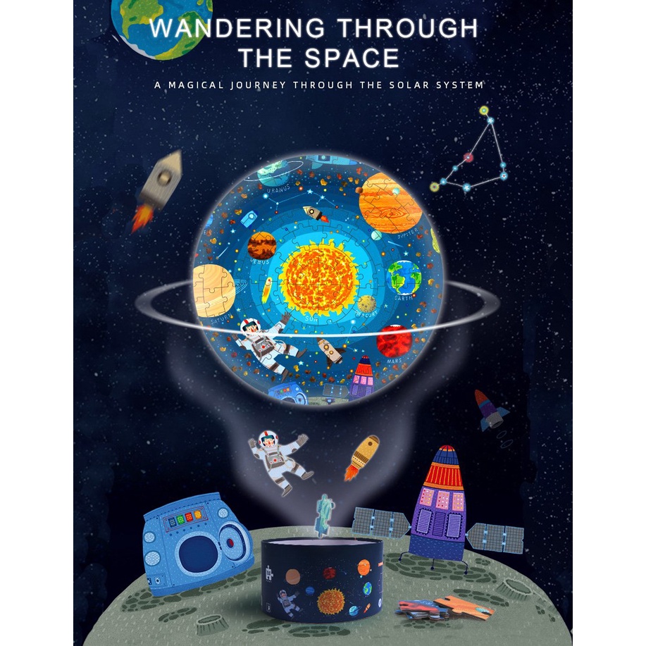 BỘ XẾP HÌNH KHÔNG GIAN WANDERING THROUGH THE SPACE-MIDEER-CHÍNH HÃNG