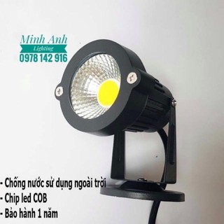 Đèn Rọi Cây - Đèn Rọi Tiểu Cảnh Sân Vườn Ngoài Trời Vỏ Bằng Gang Bóng LED Minh Anh lighting