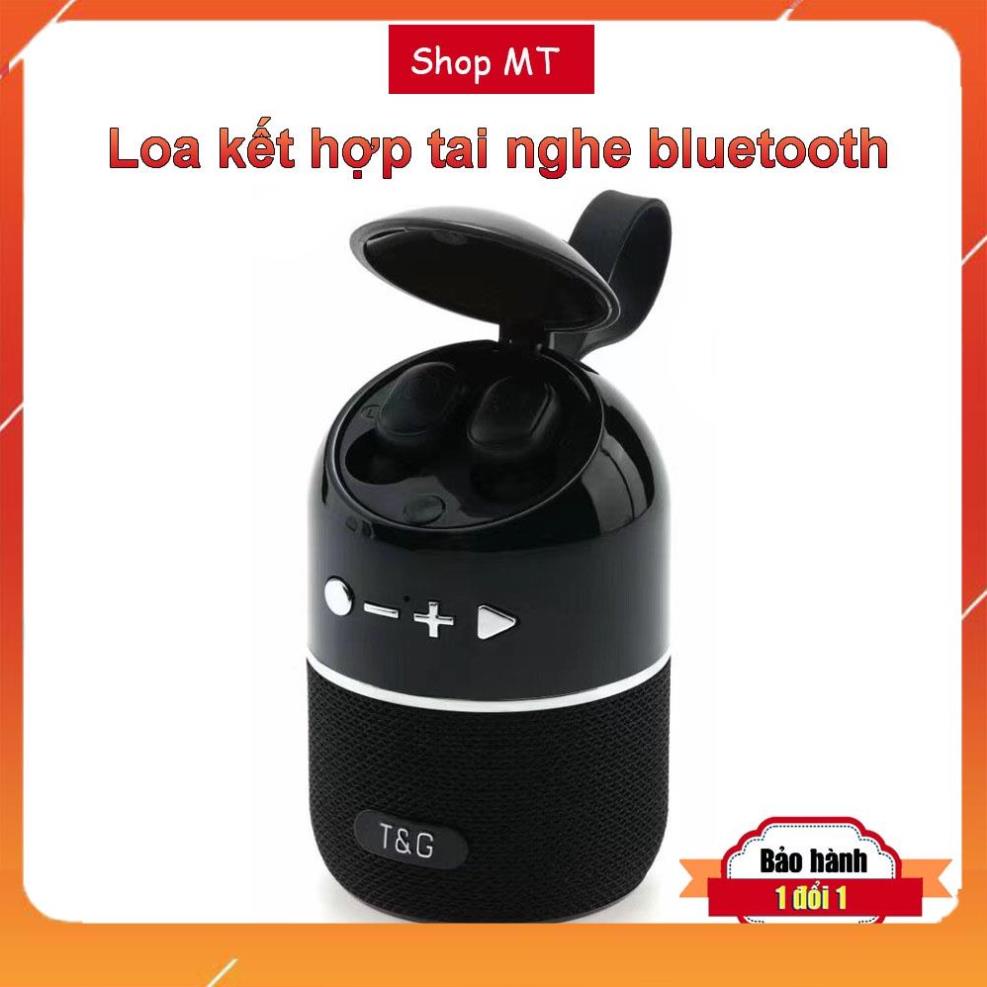 Loa bluetooth mini kết hợp tai nghe bluetooth không dây bass tốt âm thanh hay Bảo hành 1 đổi 1