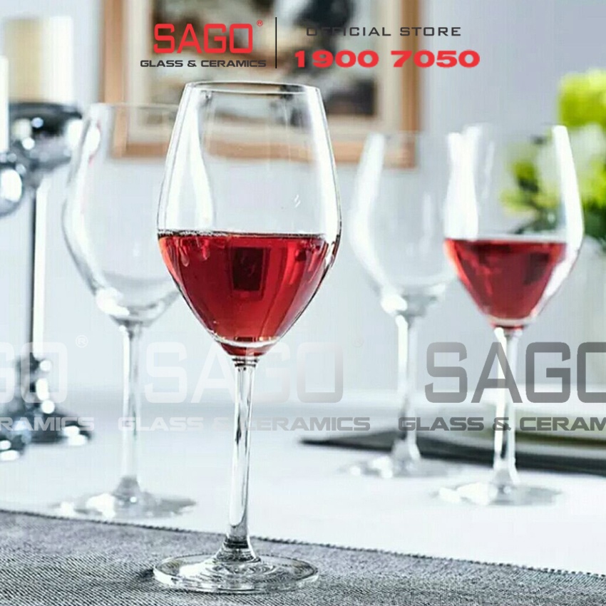 Ly Thủy Tinh Ocean Santé Bordeaux 595ml | 1026A21 , Nhập Khẩu Thái Lan