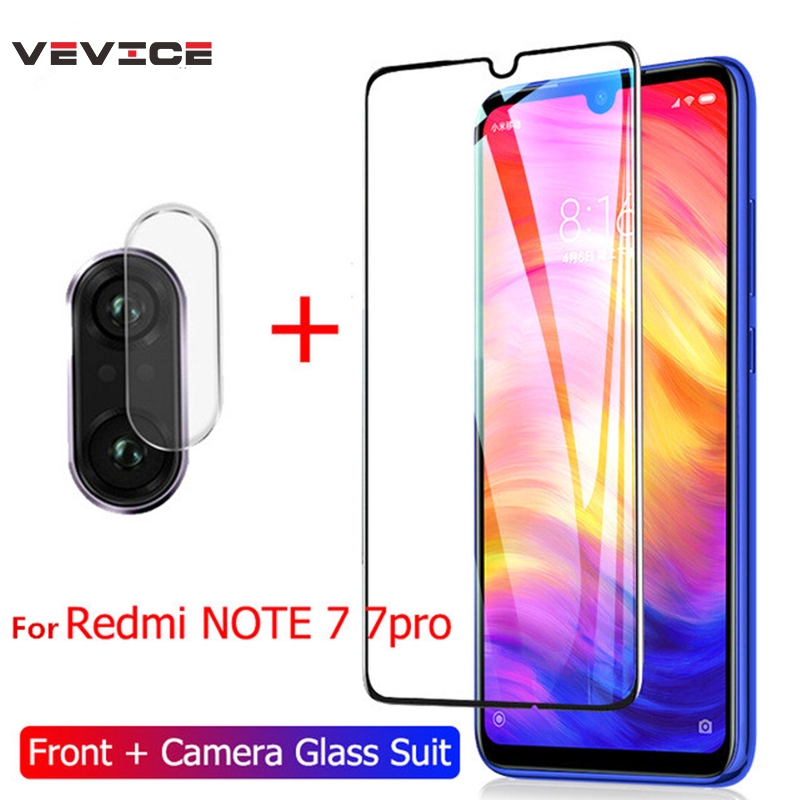 Set kính cường lực kèm kính bảo vệ camera cho điện thoại Xiaomi Redmi Note 7 Mi 9 SE
