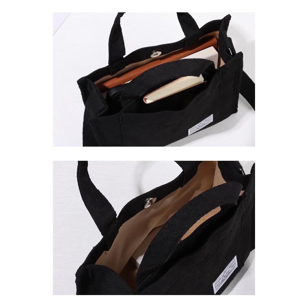 Túi Đeo Chéo Vải Nhung Cotton Phong Cách Cổ Điển Thời Trang Cho Nữ