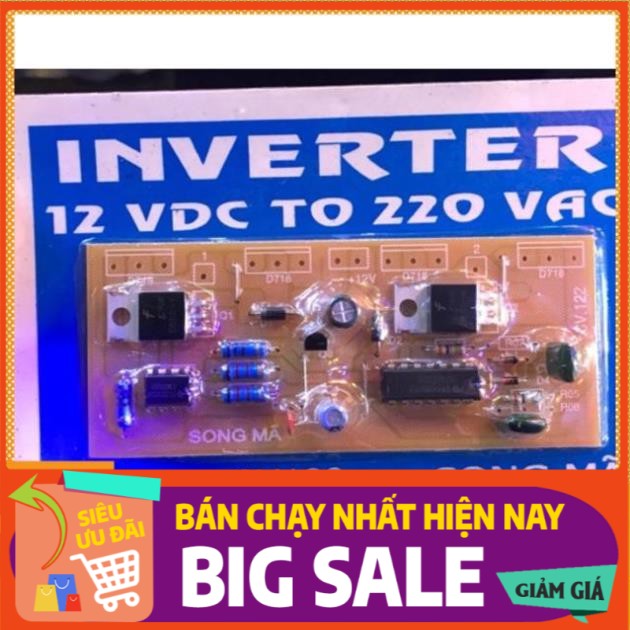 Mạch inverter chuyển điện từ 12v DC lên 220v AC