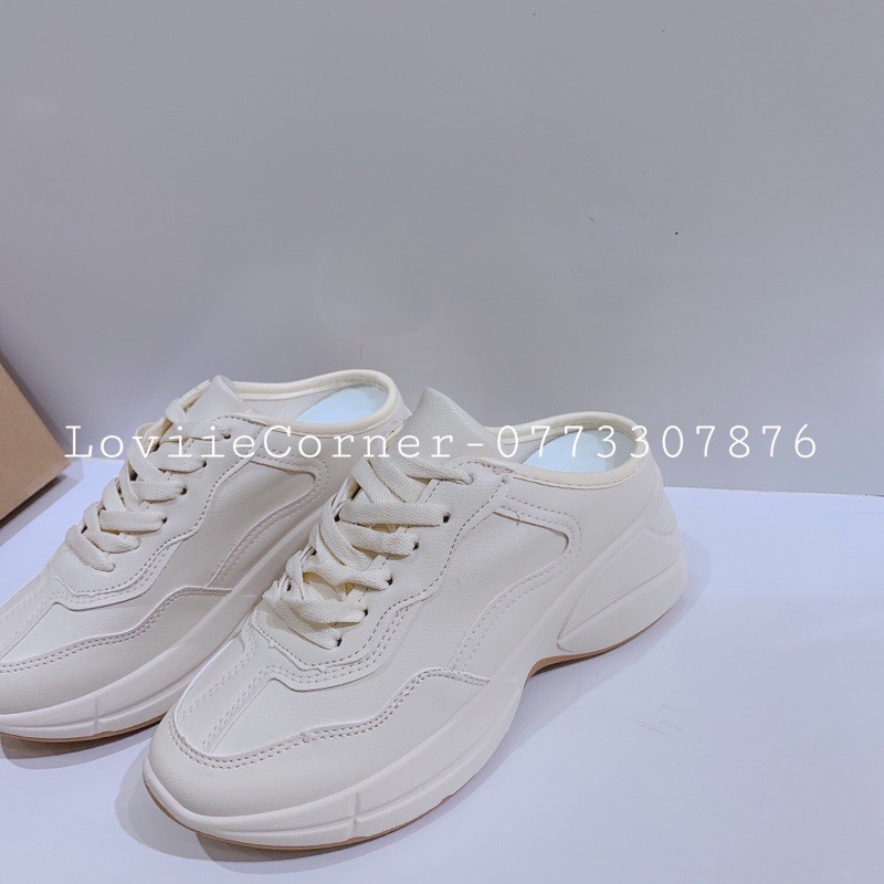SỤC THỂ THAO LOVIIECORNER - GIÀY NỮ THỂ THAO - SỤC ĐẠP GÓT THỜI TRANG - GIÀY BATA NỮ ĐẾ ĐỘN 3CM - B200804