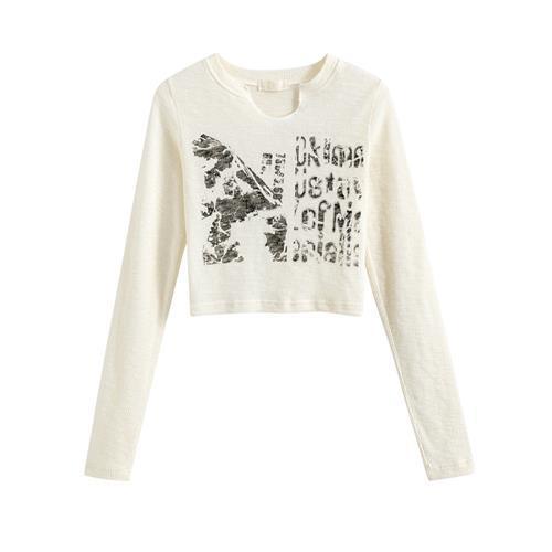 Áo thun tay dài thiết kế mới thời trang mùa hè dành cho nữ