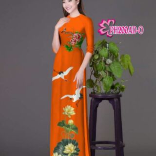 vải áo dài in 3d