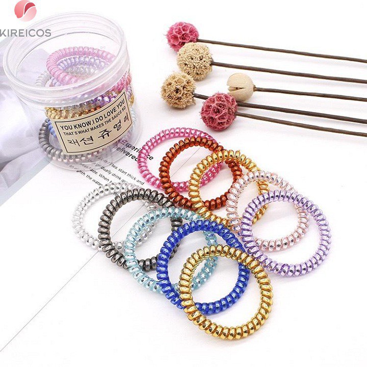 Tdqh Freeship Toan Quốc 99k Hộp 10 Day Cột Toc Buộc Toc Nhựa Xoắn Nhiều Mau Minmy11 Ut Shopee Việt Nam