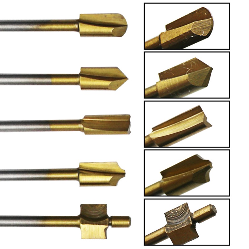 Bộ Mũi Mài Gỗ Tốc Độ Cao Bằng Thép Titan Cao Cấp