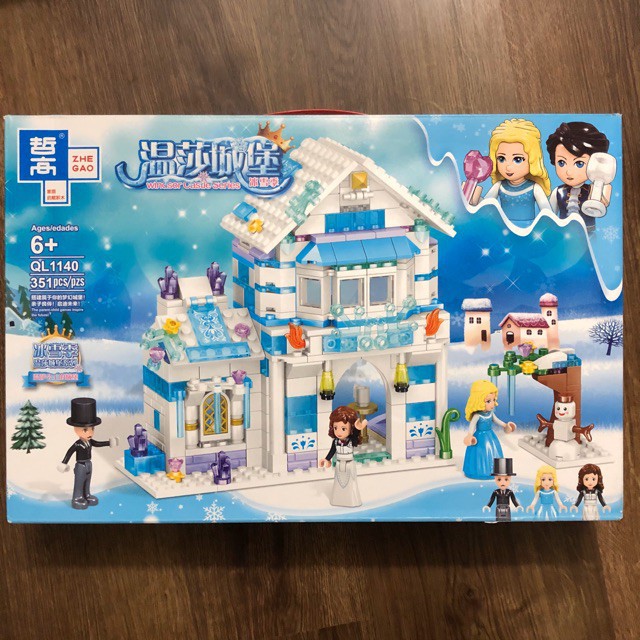 Lego Friends - Zhegao QL 1140 ( Lắp Ráp Ngôi Nhà Tuyết 351 Mảnh )