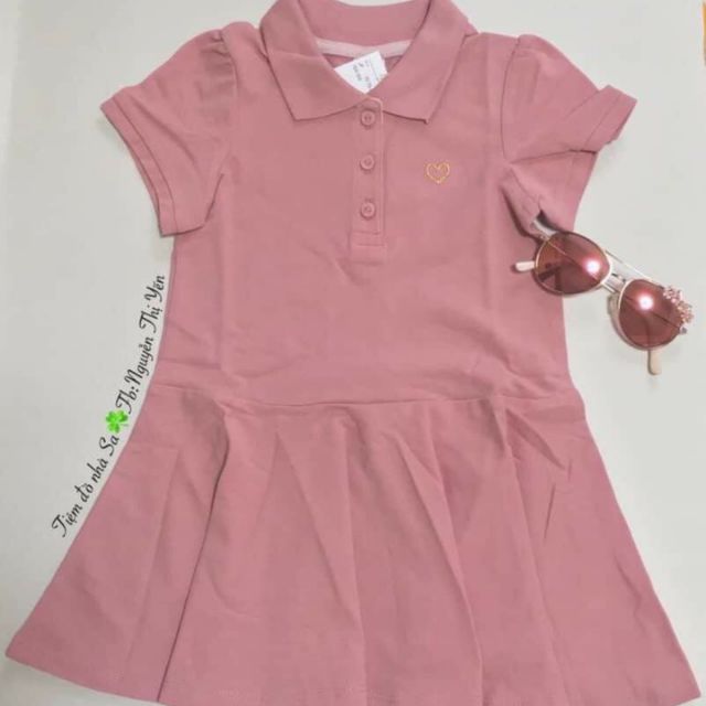 Váy polo hồng
