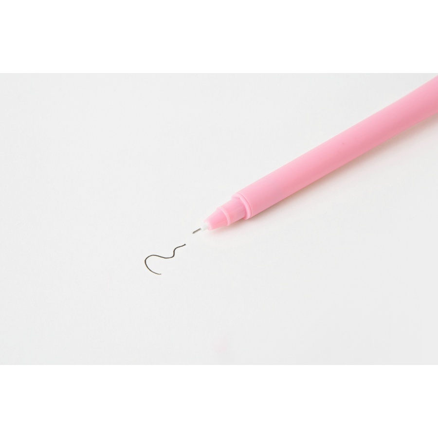 Bút Mực Đen ARTBOX Hàn Quốc Đầu Xoay Tích Hợp Đèn Đầu Hình Mèo Màu Hồng