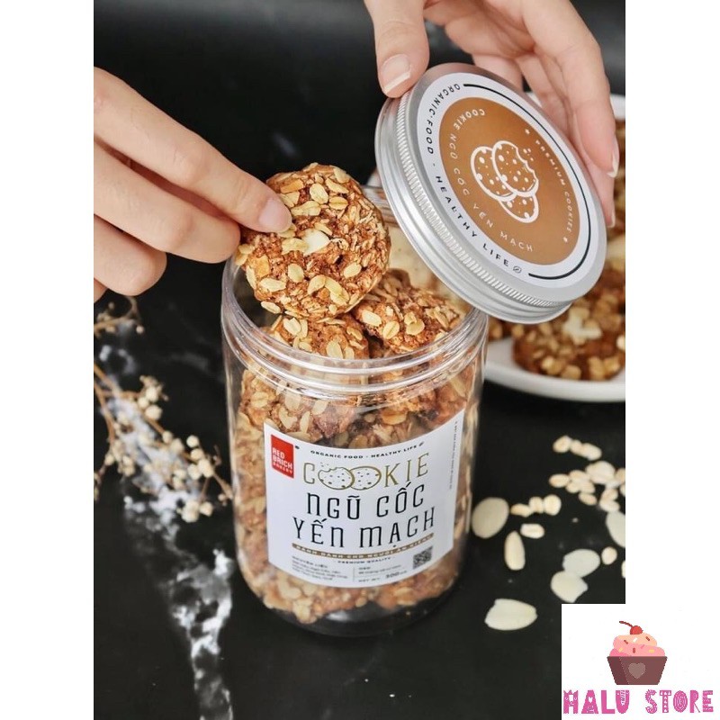 Bánh Cookie Yến Mạch Hộp 250g - Thương Hiệu Gạch Đỏ