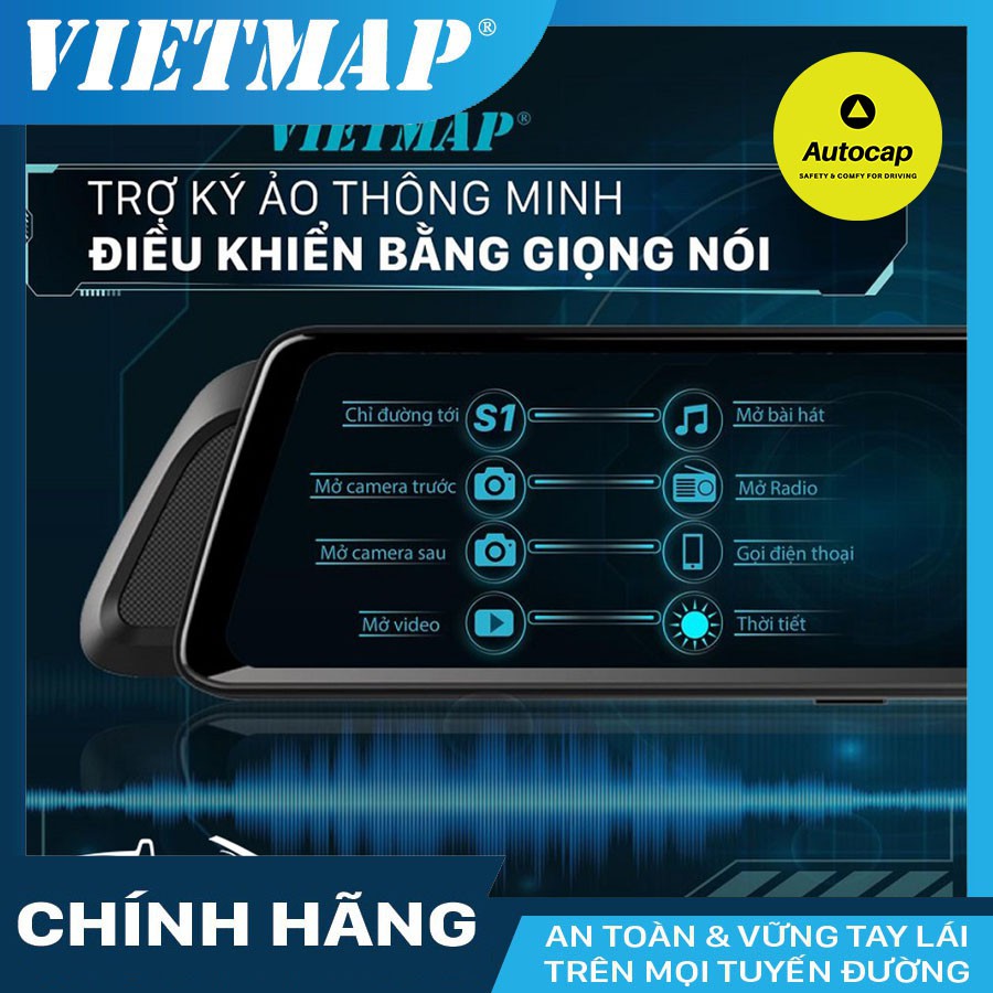 Camera hành trình VIETMAP iDVR P2 cho xe ô tô - Dẫn đường Wifi kèm thẻ 32/64/128GB và SIM 4G