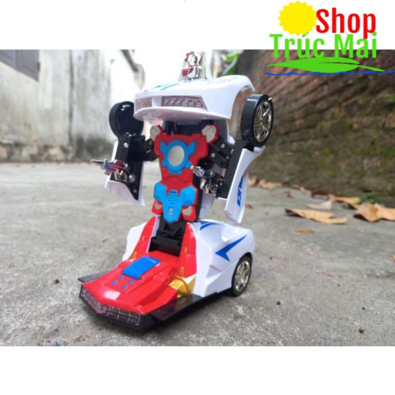 Đồ chơi trẻ em xe ô tô cảnh sát biến hình