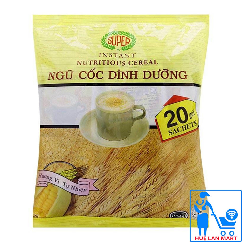 [CHÍNH HÃNG] Ngũ Cốc Dinh Dưỡng Super Hương Vị Tự Nhiên Túi 450g (20 gói x 30g)