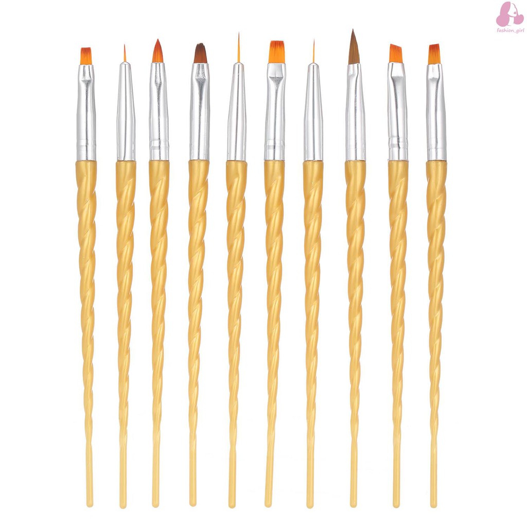 Set 10 Cọ Vẽ Trang Trí Móng Tay Chuyên Dụng
