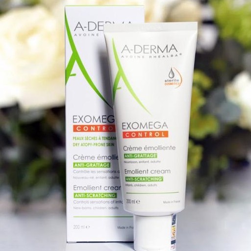 A-Derma Exomega Control Emollient Cream Anti-Scratching - Kem Dưỡng Giảm Ngay Kích Ứng Da 50ml