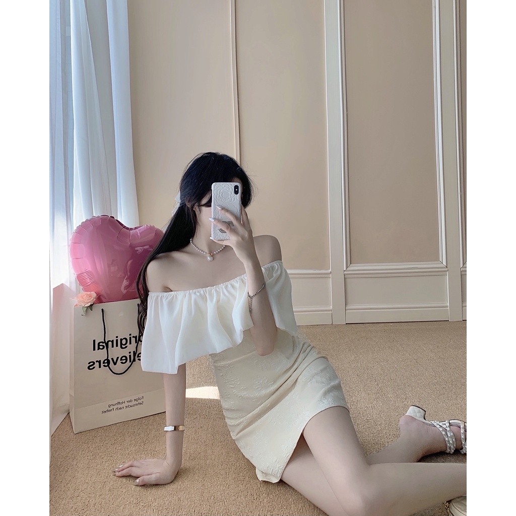 Váy Đầm Nữ Thiết Kế Trễ Vai Dáng Chữ A Cao Cấp Kiểu Pháp 2022 Mùa Hè Phù Hợp Kỉ Yếu Ăn Tiệc Đám Cưới Hàng Quảng Châu | WebRaoVat - webraovat.net.vn