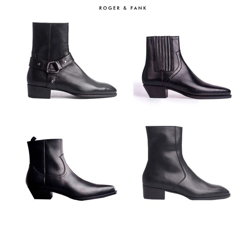 Giày Da Nam Cao Cấp Zip Boots BT702 | Thương Hiệu ROGER & FANK