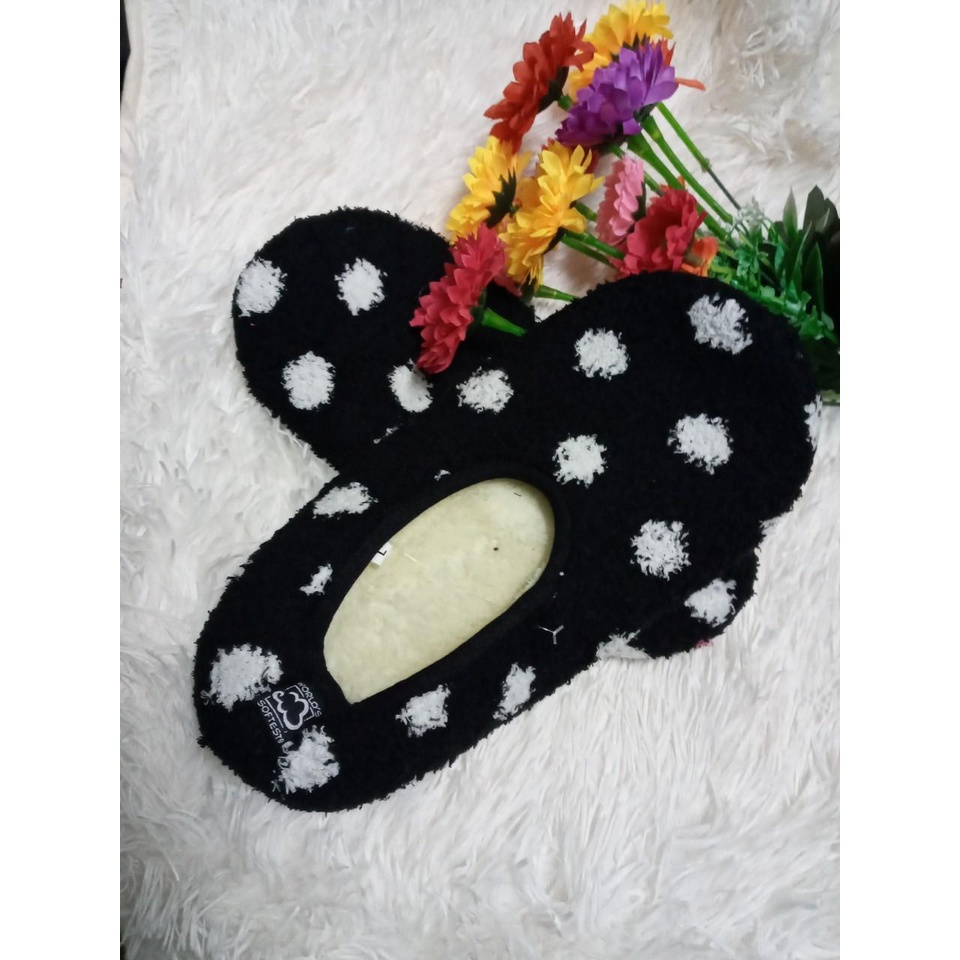 Dép đi trong nhà chất liệu lông mềm mịn không trơn trượt