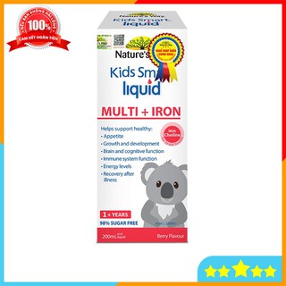 Nature's Way Kids Smart Multi Iron Liquid - Bổ sung sắt và các vi chất cần thiết cho trẻ nhỏ