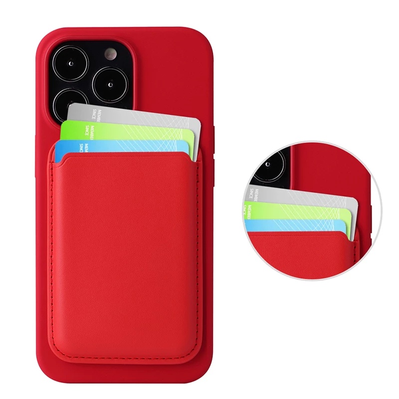 Bao Da Điện Thoại Dạng Ví Có LOGO Cho iPhone 12 13 Pro Max Macsafe