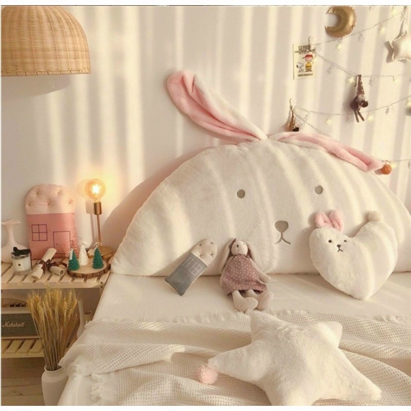 Tựa Giường Lông Thỏ Mềm Mịn 16 Mẫu Siêu Đáng Yêu (Shinbedding)