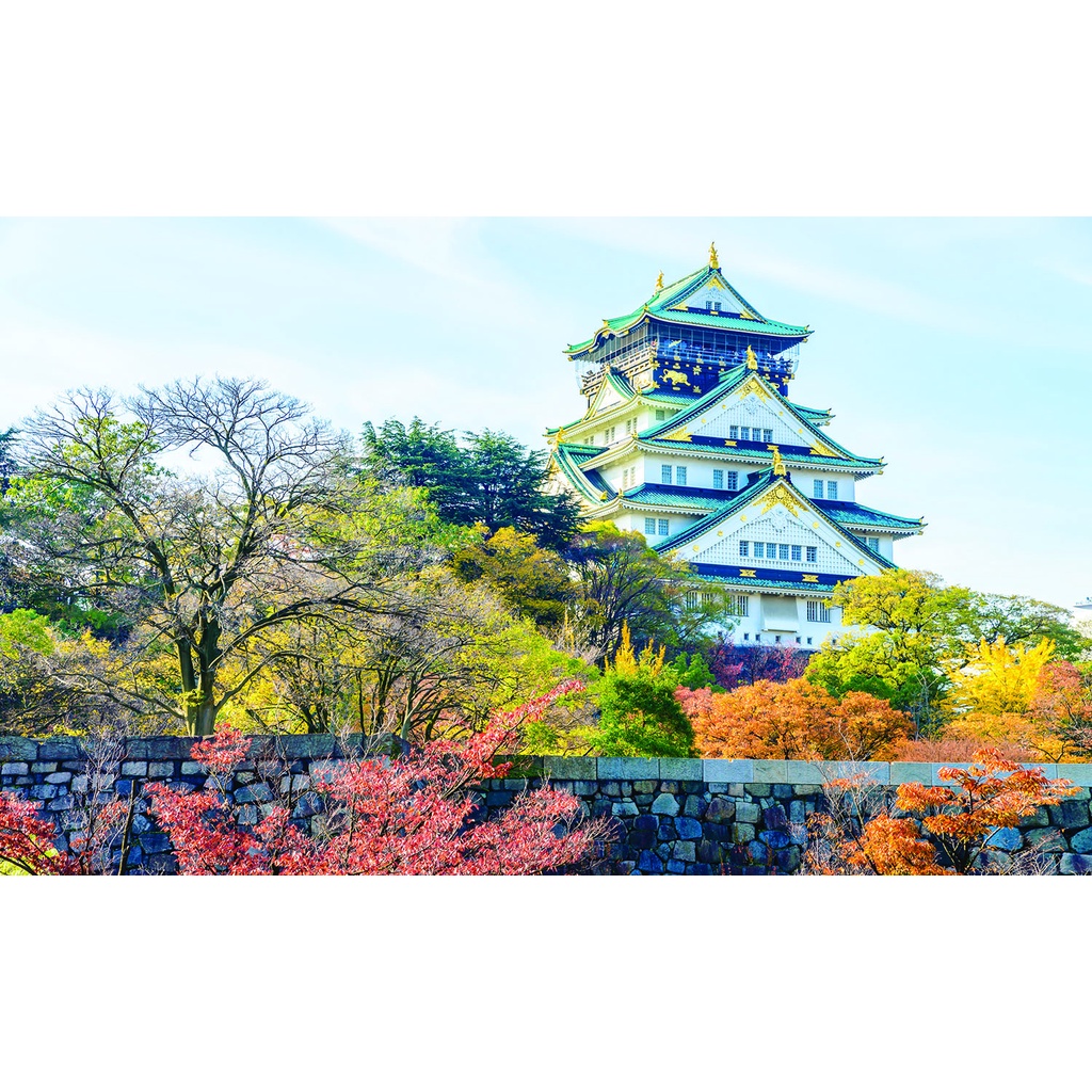 Bộ Tranh Xếp Hình Minh Châu 1500 Mảnh (Kích Thước 60x100cm) – Lâu đài Osaka, Nhật Bản