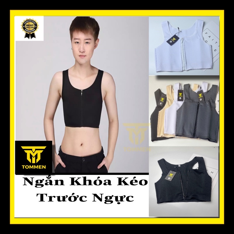 ÁO NỊT NGỰC TOMBOY ( KHÓA KÉO TRƯỚC )