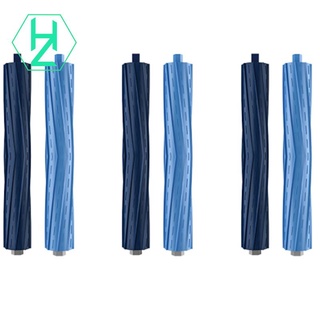 3 set of rubber brush rollers for ecovacs deebot t9 aivi t9 pro robot