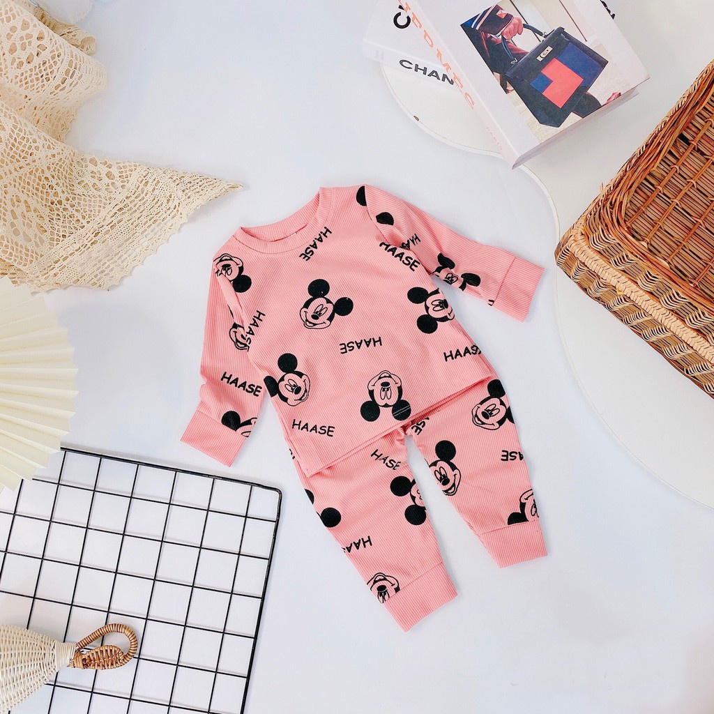 Đồ bộ quần áo dài tay cho bé - Bộ thu đông cho bé AM787 TTR143